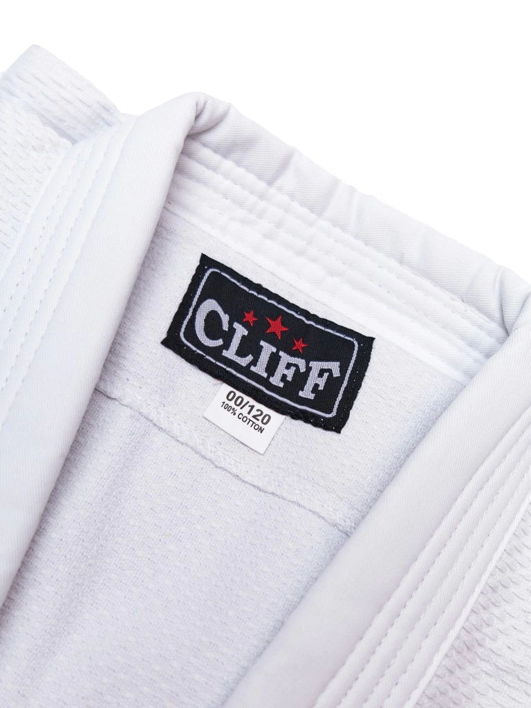 Кимоно для дзюдо Cliff (цвет белый, рост - 120 см)
