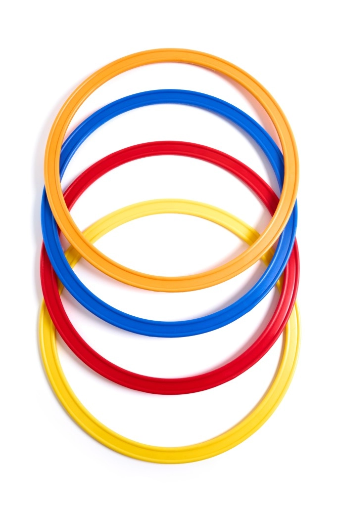 Обруч плоский диаметр 40 см пластик