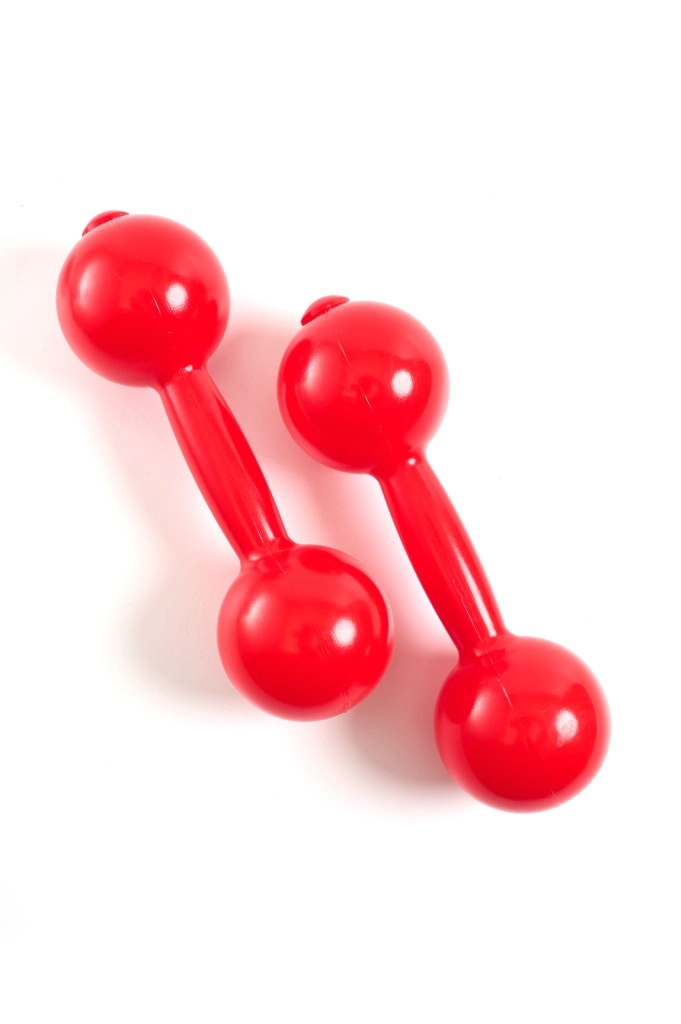 Гантели пластмассовые 0,45 кг (2 штуки) с наполнителем