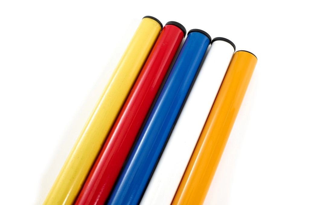 Палочка эстафетная алюминиевая (длина 31 см, диаметр 25 мм) Hurricane