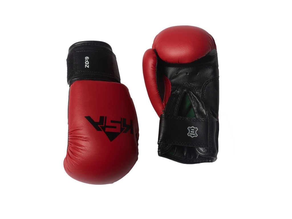 Перчатки боксерские KSA Spider Red, к/з, 6 oz