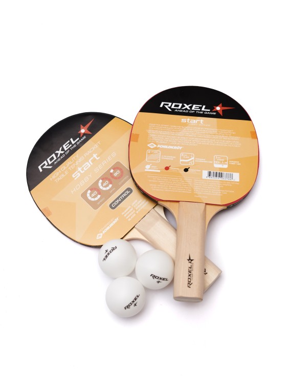 Набор для настольного тенниса Roxel Hobby Start (2 ракетки+3 мяча)