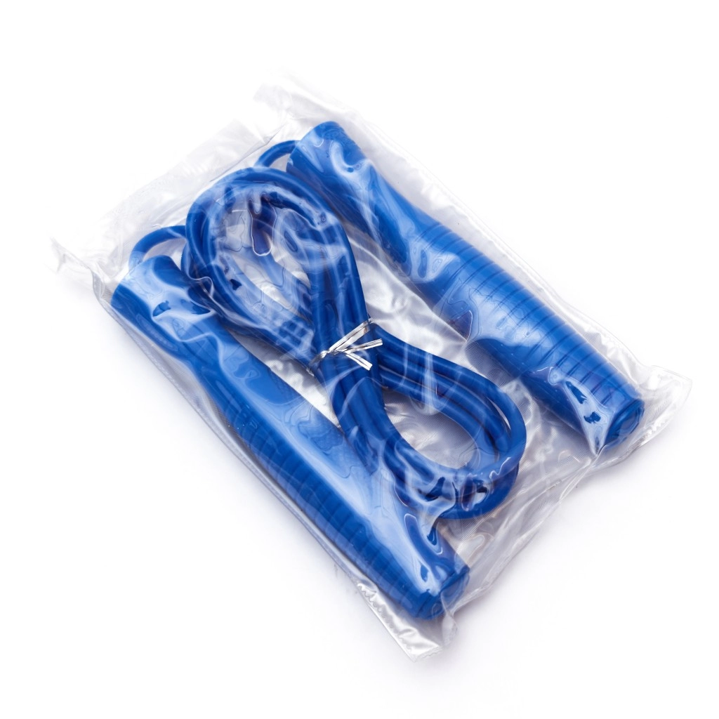 Скакалка 3,0 м  Lenwave lw-0814 (резиновый шнур, ручки пластик)