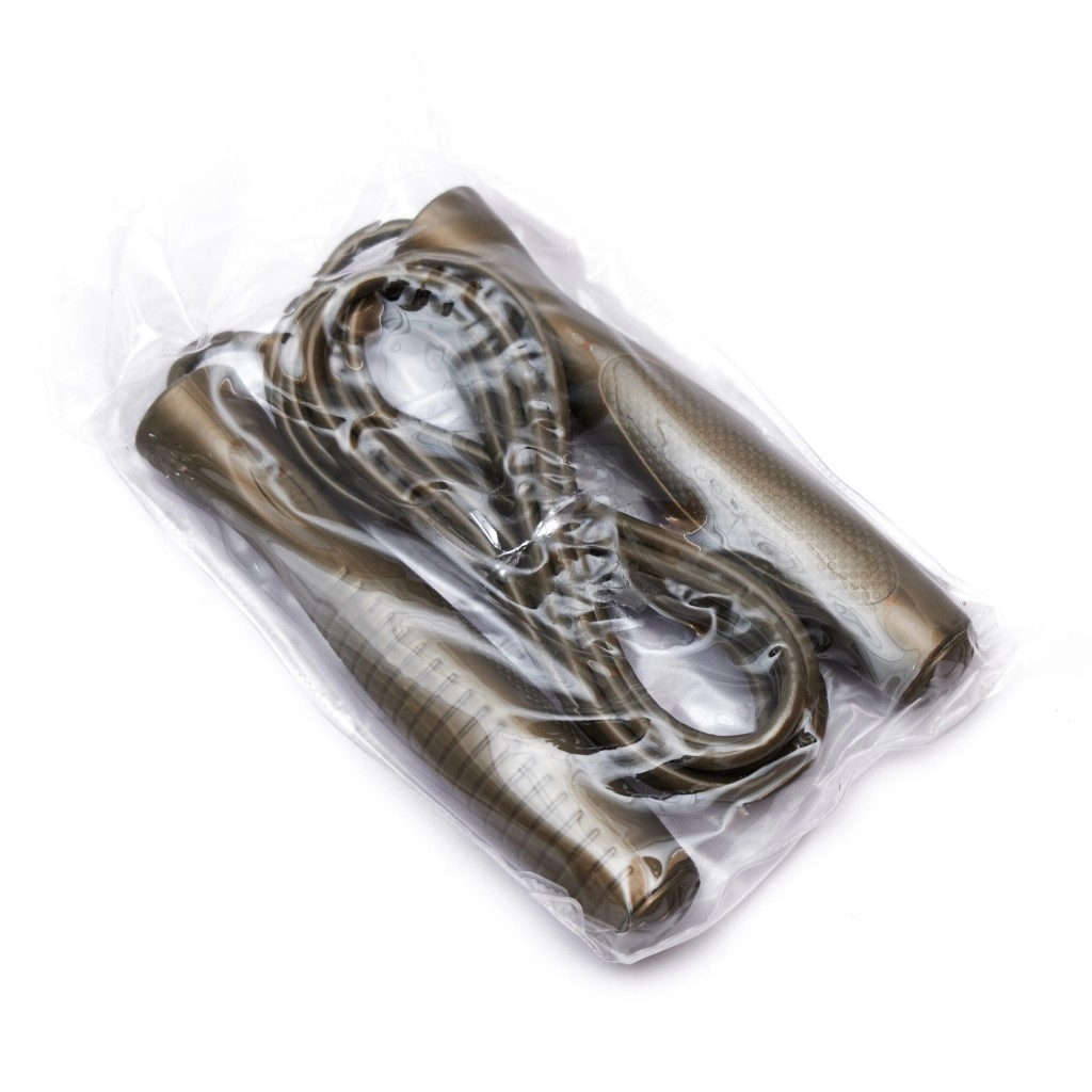 Скакалка 3,0 м  Lenwave lw-0814 (резиновый шнур, ручки пластик)