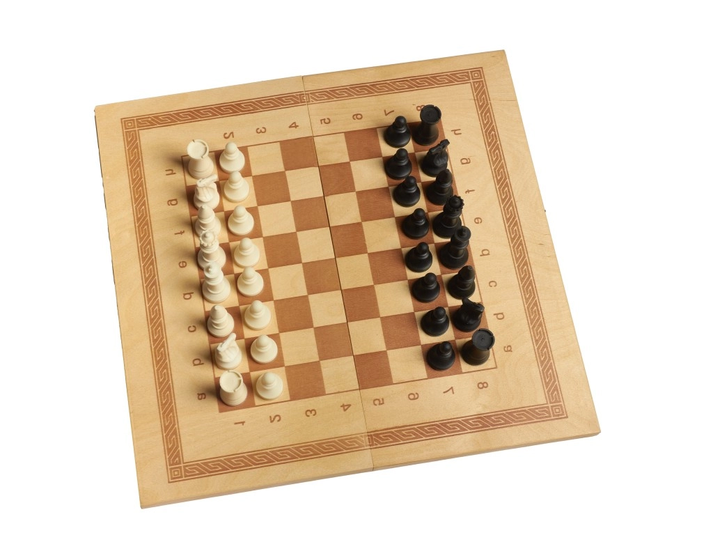Игра 2в1 малая 400/200/34 (шашки, шахматы пластмассовые)