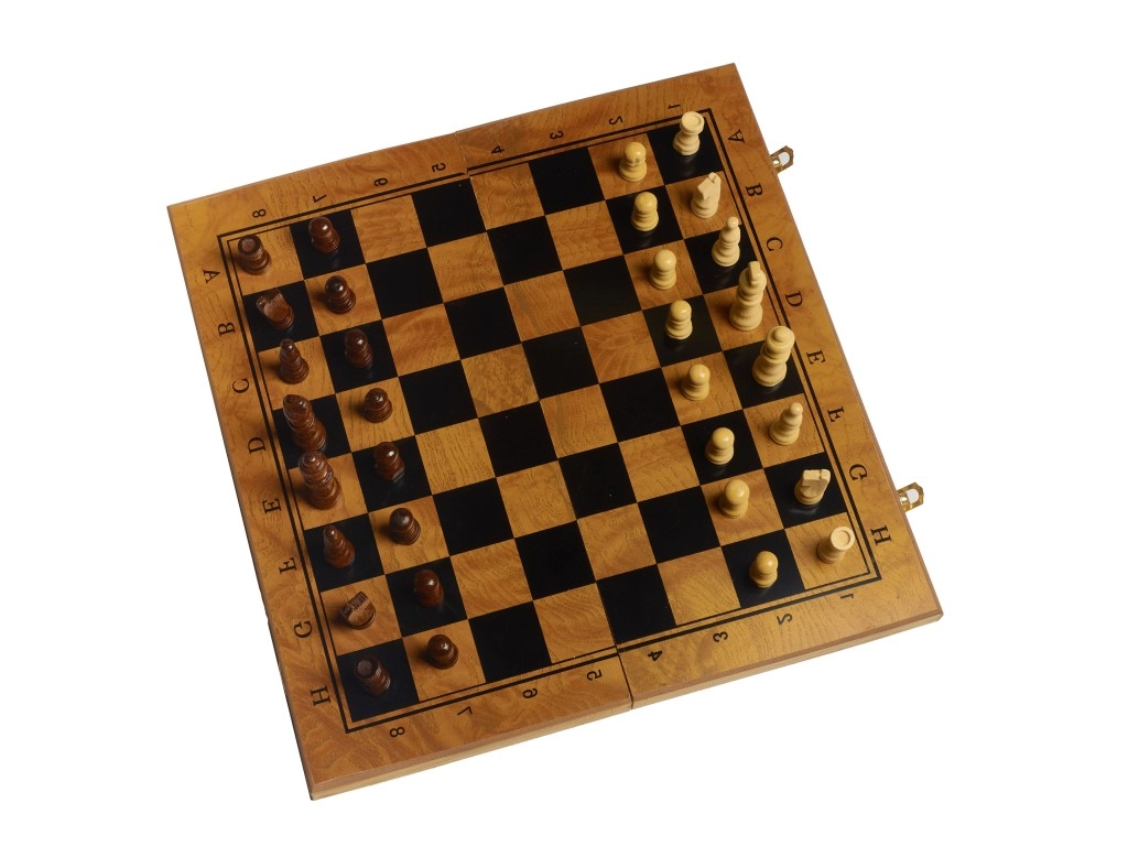 Игровой набор CHESS шахматы, нарды, шашки (большой), фигуры пластик