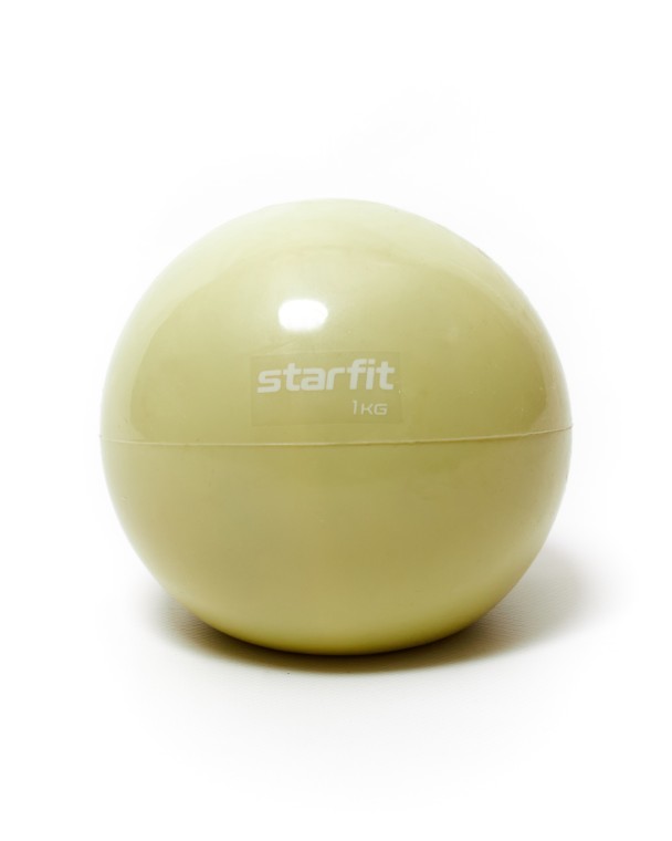 Медбол STARFIT GB-703 1 кг,желтый пастель