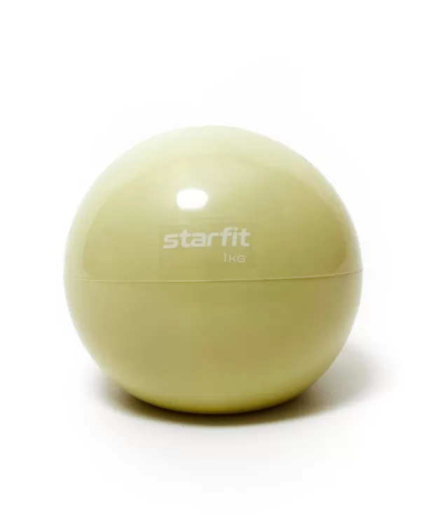 Медбол STARFIT GB-703 1 кг,желтый пастель
