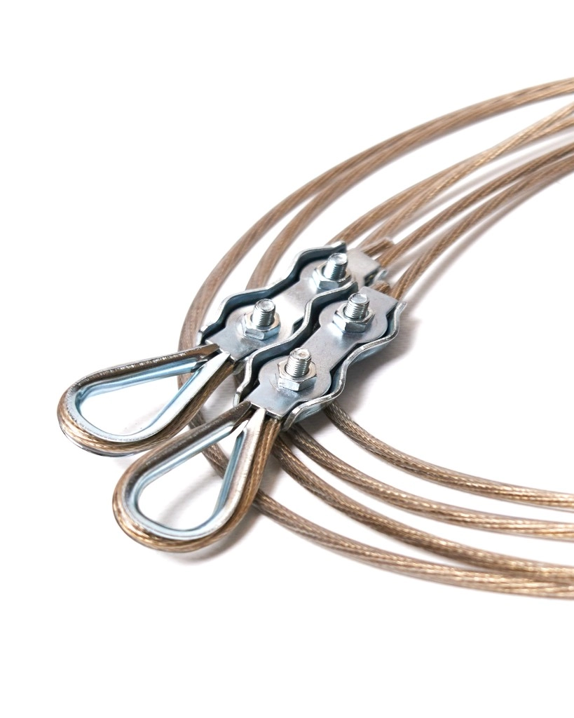 Кольца гимнастические взрослые 3 м с тросом Hurricane