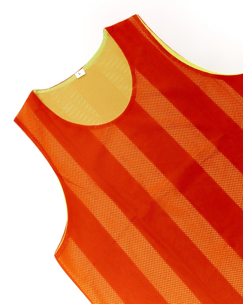 Манишка двухсторонняя NONAME цвет оранжево-салатовый (р. L)