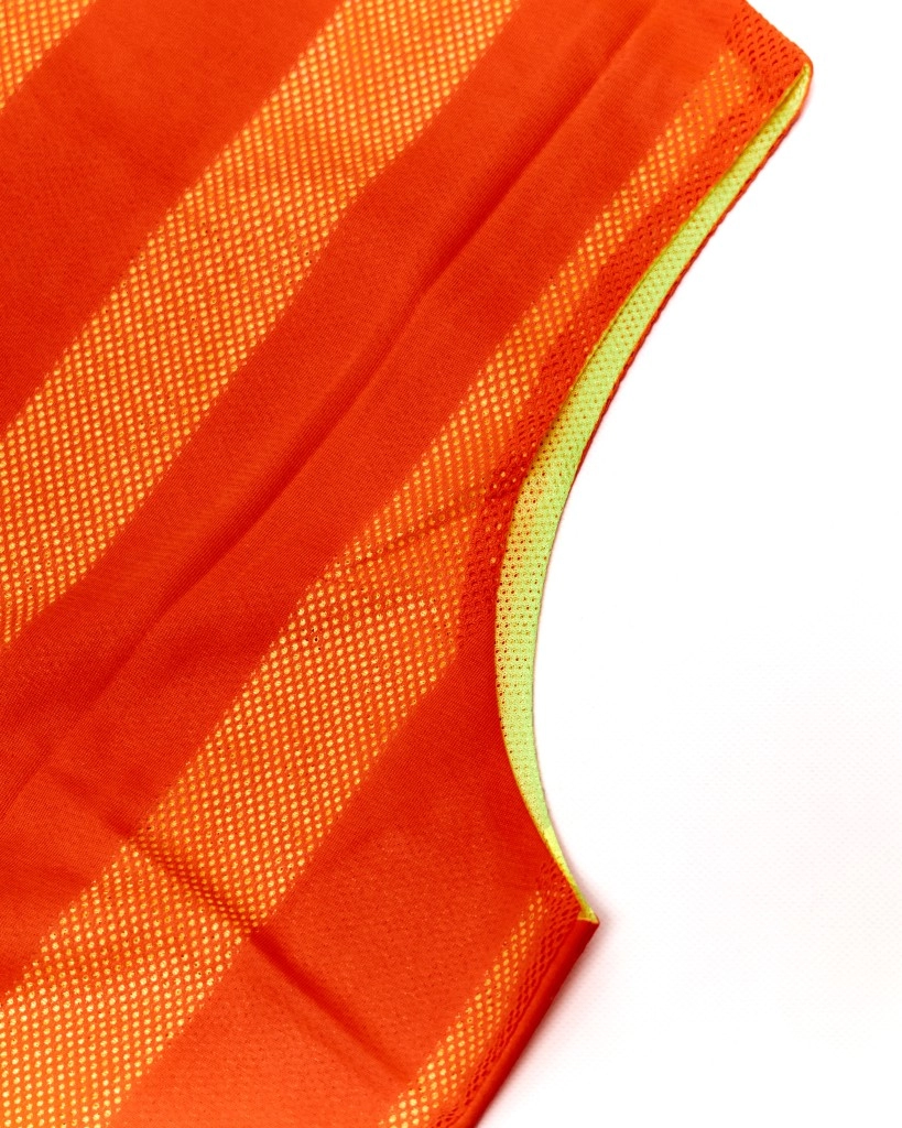 Манишка двухсторонняя NONAME цвет оранжево-салатовый (р. L)