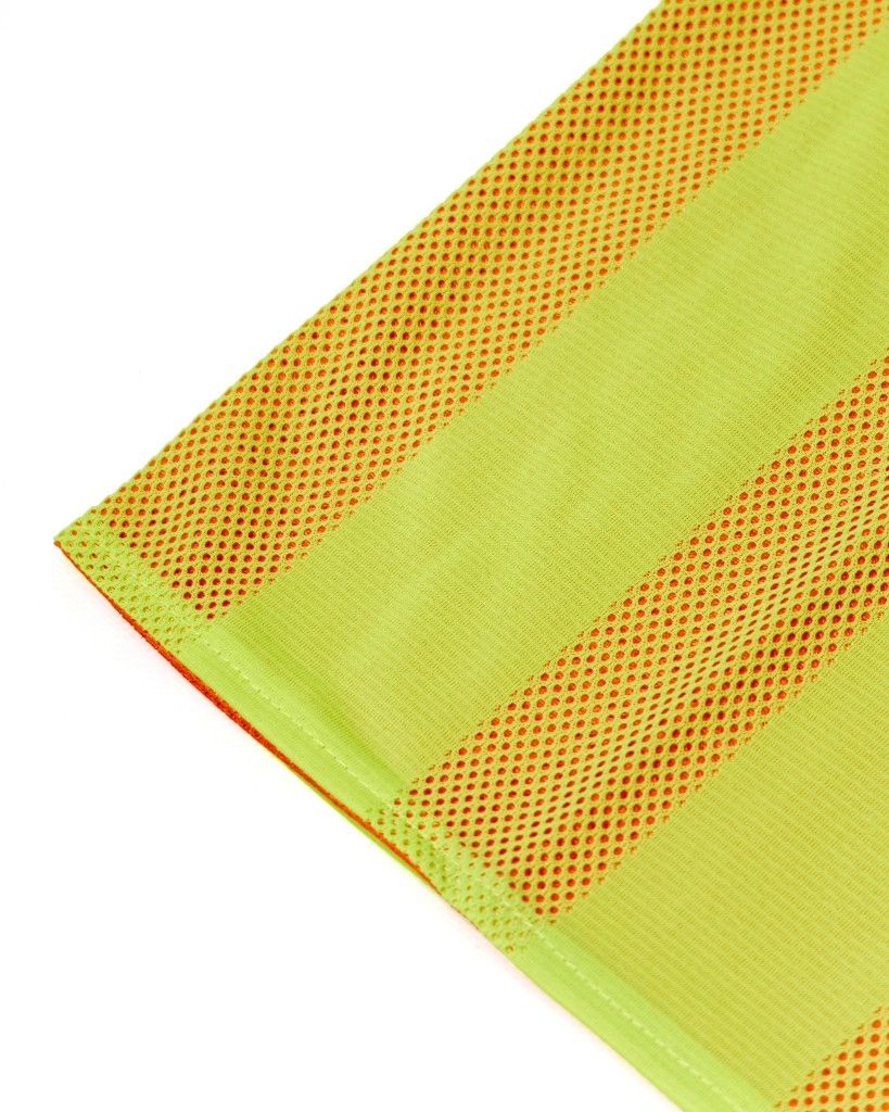 Манишка детская двухсторонняя NONAME цвет салатово-оранжевый (р.140-146)