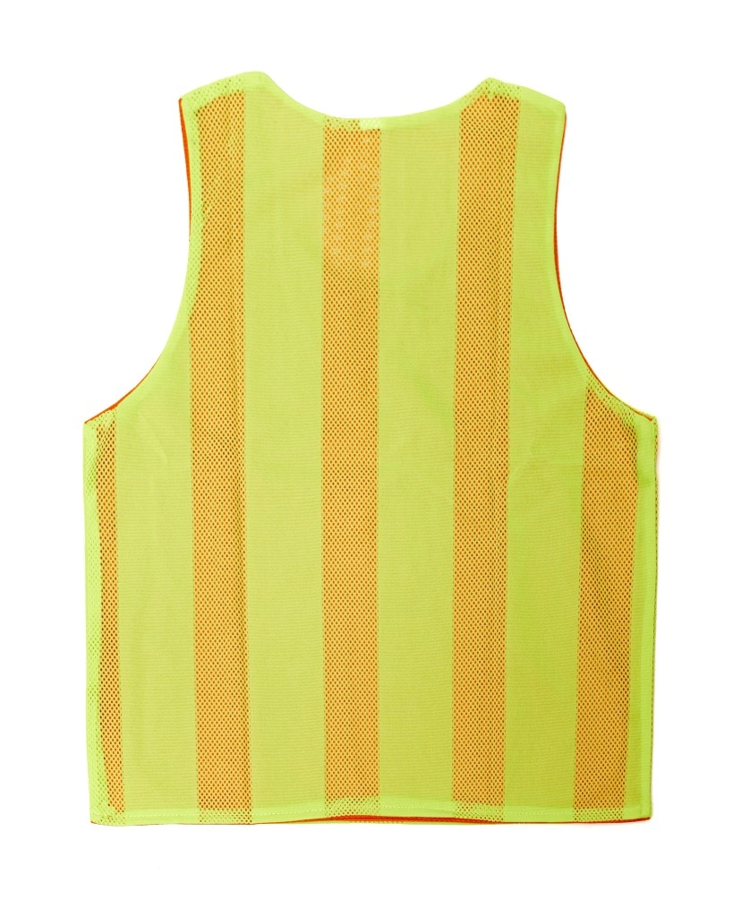 Манишка детская двухсторонняя NONAME цвет салатово-оранжевый (р.140-146)