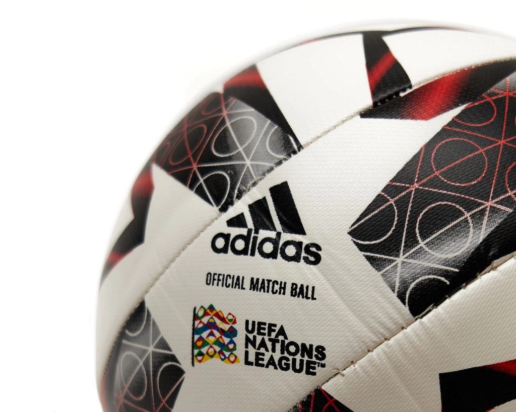 Мяч футбольный Adidas official match ball UEFA nation leagua, р.5 (бело/красный)