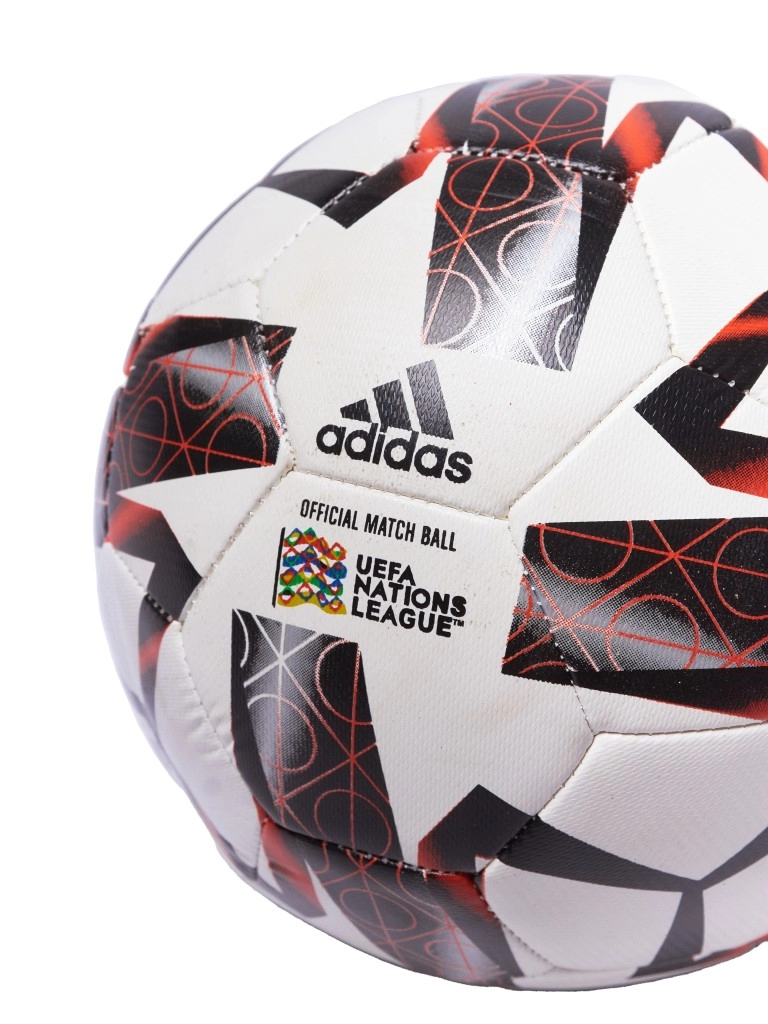 Мяч футбольный Adidas official match ball UEFA nation leagua, р.5 (бело/красный)
