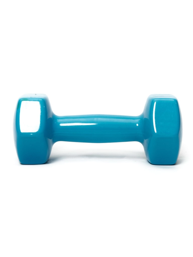 Гантель виниловая NO NAME 5 кг (цвет голубой)