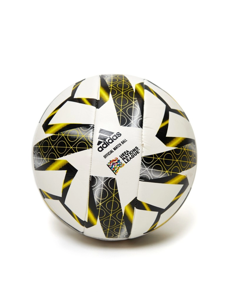 Мяч футбольный Adidas official match ball UEFA nation leagua, р.5 (бело/жёлтый)
