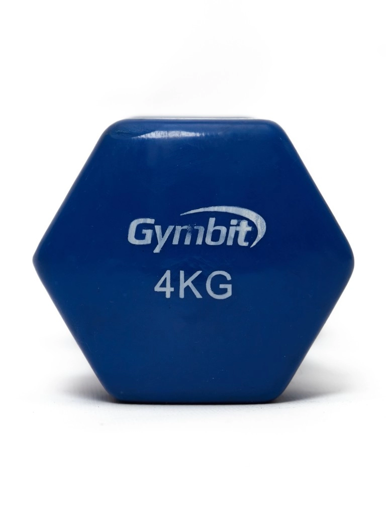 Гантель виниловая NO NAME 4 кг (цвет синий)