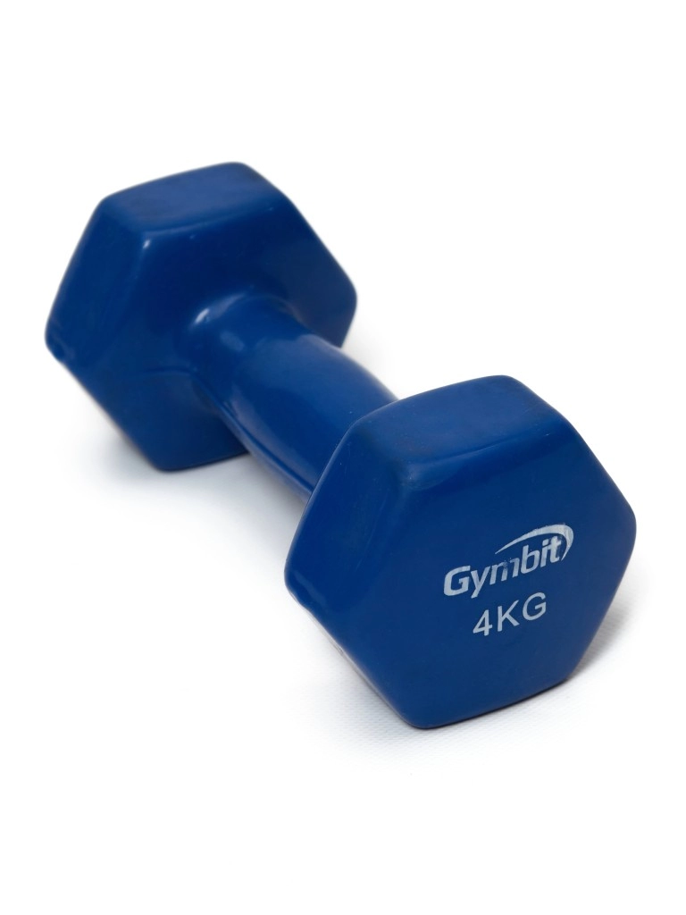 Гантель виниловая NO NAME 4 кг (цвет синий)
