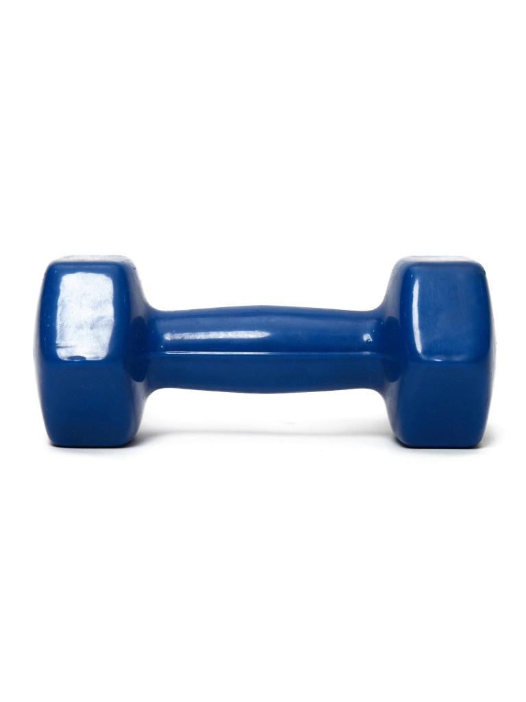 Гантель виниловая NO NAME 4 кг (цвет синий)