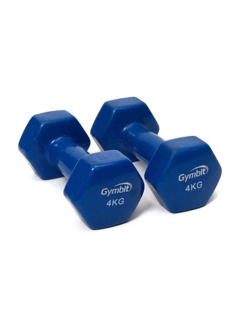 Гантель виниловая NO NAME 4 кг (цвет синий)