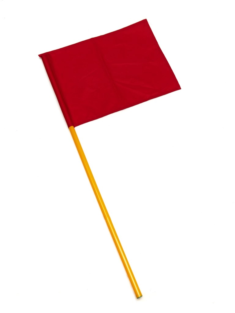 Флаг расцвечивания красный 51х36 см (1,5 см древко)