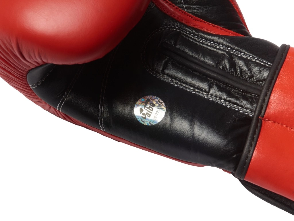 Перчатки боксёрские VELO, AIBA, кожа, 12 унций, красные