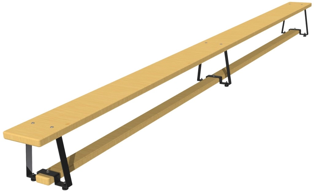 Скамья гимнастическая 3 метра (металлические ножки)  Hurricane