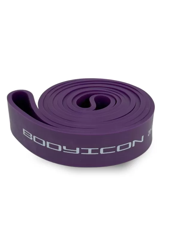Эспандер ленточный BODY ICON фиолетовый  20-45 кг (длин.- 208 см, шир.- 4,5 см, толщ.- 0,45 см)