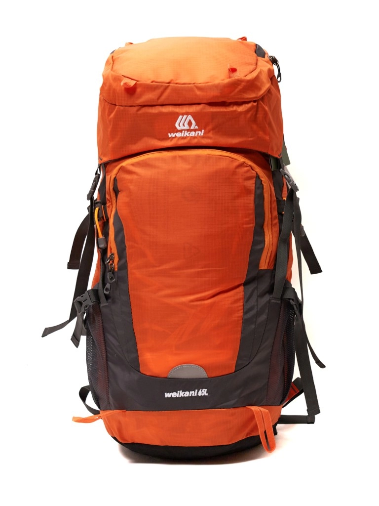 Рюкзак туристический 65 л оранжевый