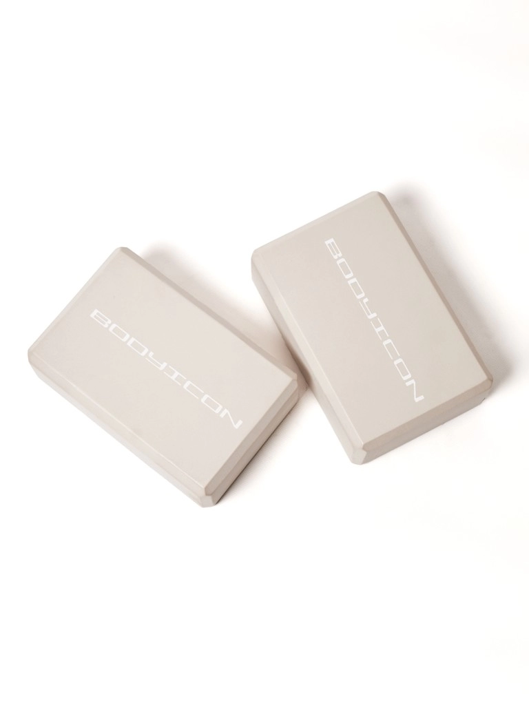 Блок для йоги BODY ICON (пара) (Oatmeal)