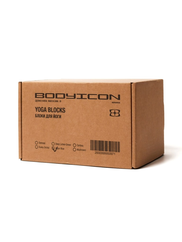 Блок для йоги BODY ICON (пара) (Vapor Blue)