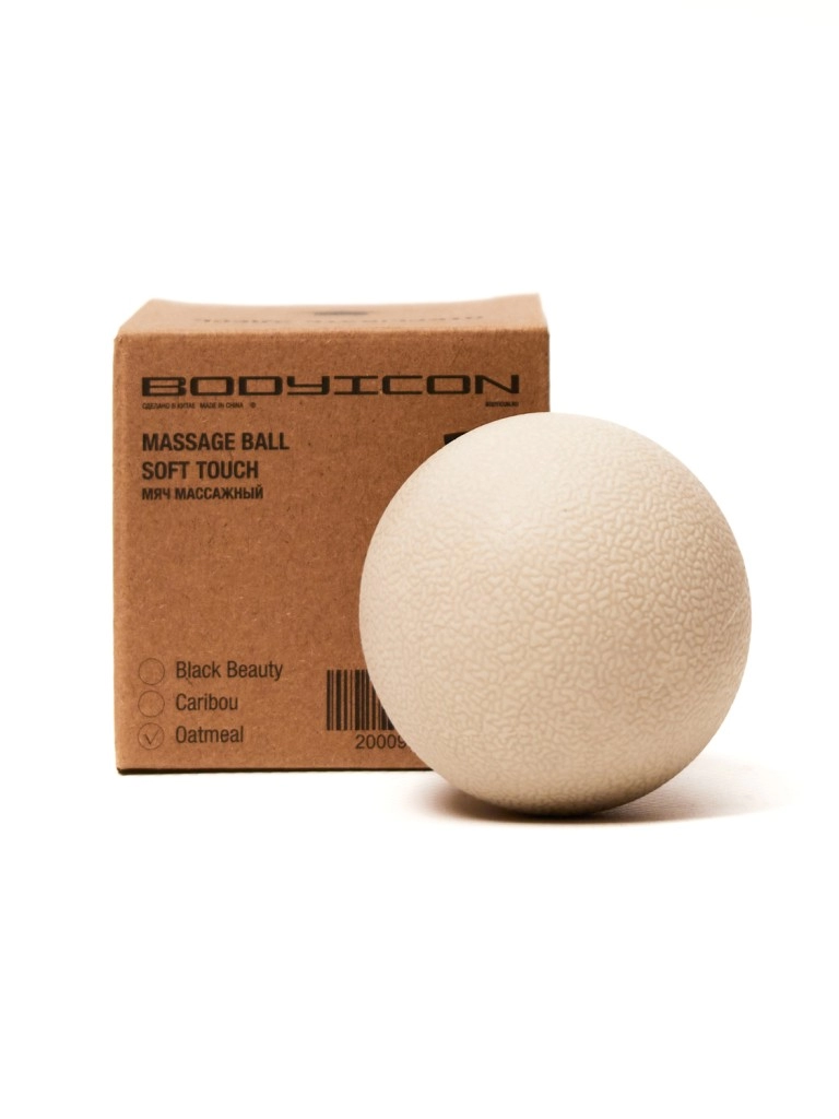 Мяч массажный BODY ICON 5,5 см (Oatmeal)