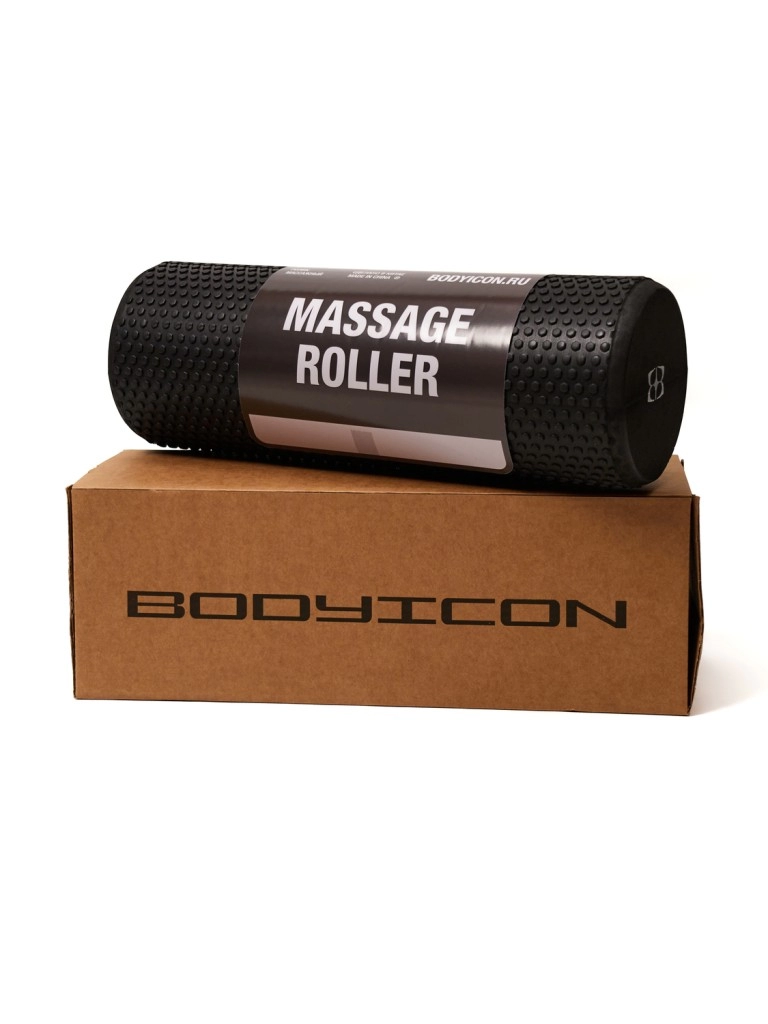 Ролик массажный для йоги BODY ICON (Black Beauty)