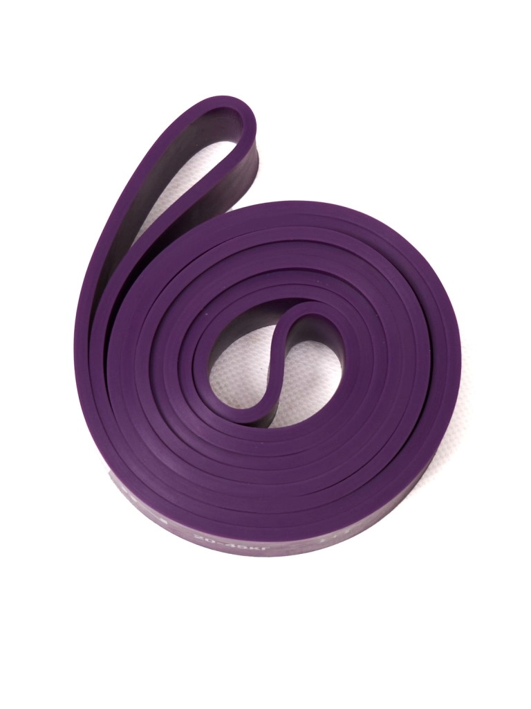 Эспандер ленточный BODY ICON 20-45 кг фиолетовый (длин.- 208 см, шир.- 3 см, толщ.- 0,45 см)