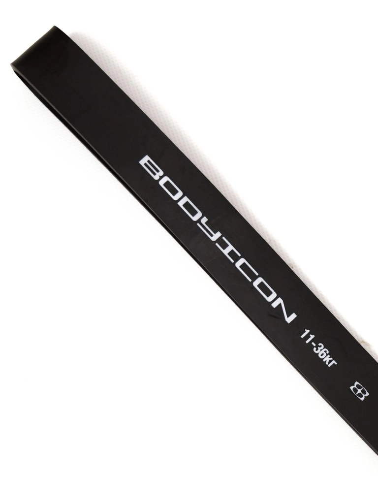 Эспандер ленточный BODY ICON 11-36 кг чёрный (длин.- 208 см, шир.- 3,2 см, толщ.- 0,45 см)