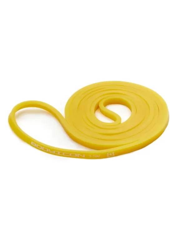 Эспандер ленточный BODY ICON 1-10 кг жёлтый (длин.- 208 см, шир.- 0,64 см, толщ.- 0,45 см)