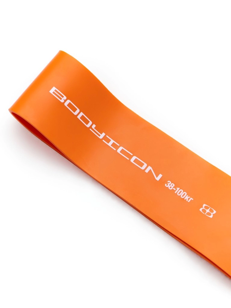 Эспандер ленточный BODY ICON 38-100 оранжевый (длин.- 208 см, шир.- 10,1 см, толщ.- 0,45 см)