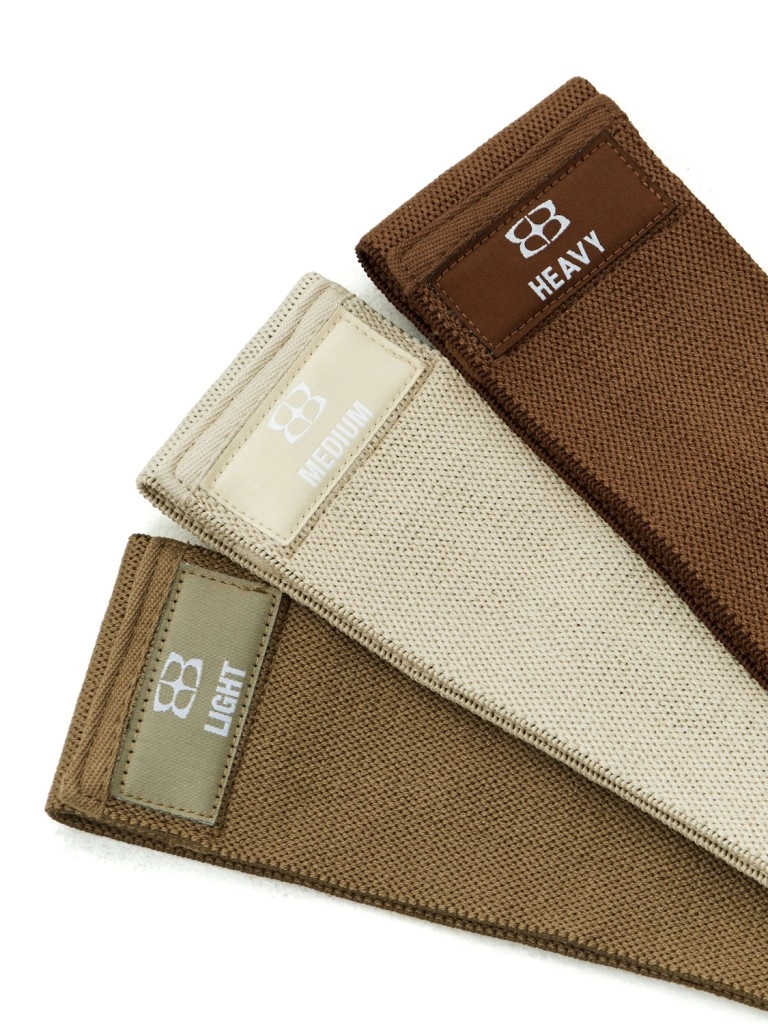 Набор тканевых фитнес-резинок BODY ICON (Set Brown)