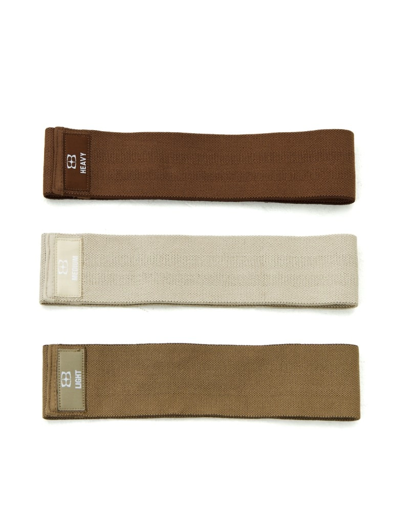 Набор тканевых фитнес-резинок BODY ICON (Set Brown)