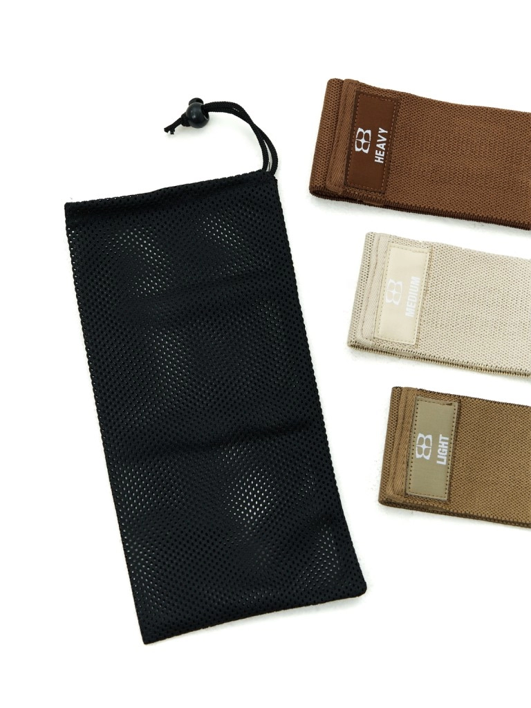 Набор тканевых фитнес-резинок BODY ICON (Set Brown)