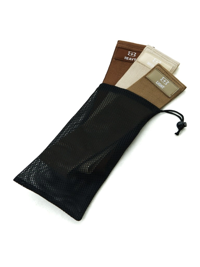 Набор тканевых фитнес-резинок BODY ICON (Set Brown)