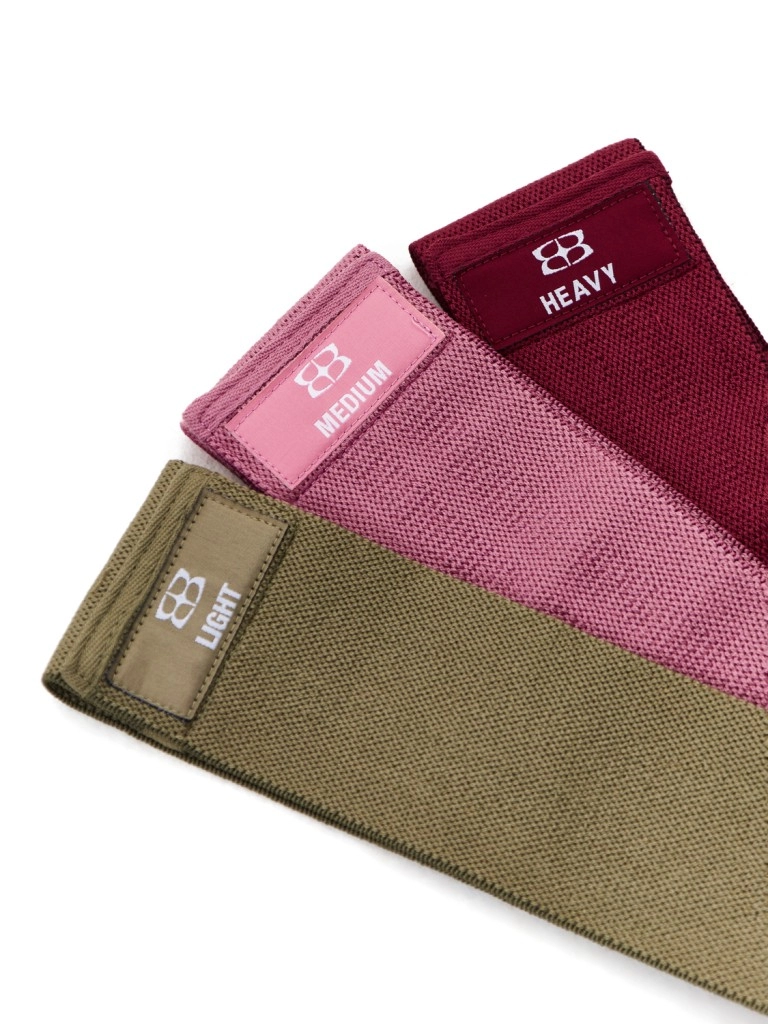 Набор тканевых фитнес-резинок BODY ICON (Set Burgundy)