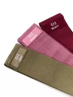 Набор тканевых фитнес-резинок BODY ICON (Set Burgundy)