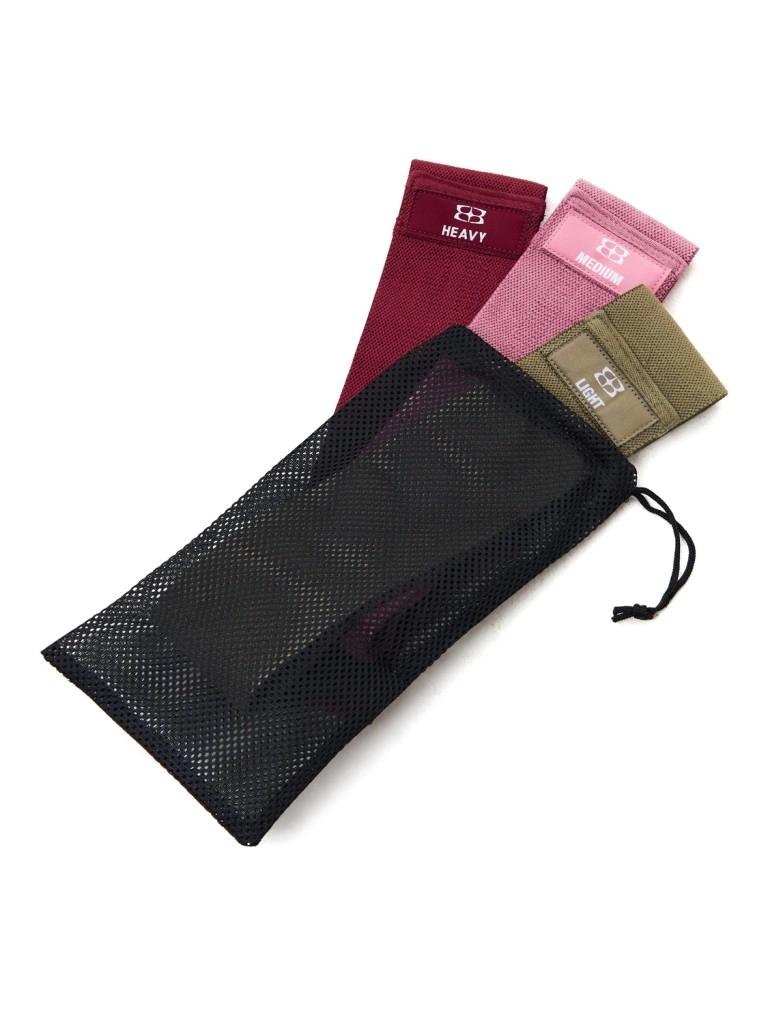 Набор тканевых фитнес-резинок BODY ICON (Set Burgundy)