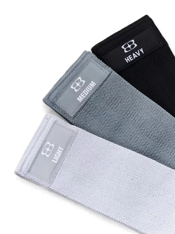 Набор тканевых фитнес-резинок BODY ICON (Set Gray)