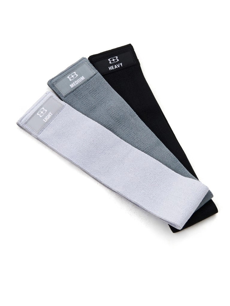 Набор тканевых фитнес-резинок BODY ICON (Set Gray)