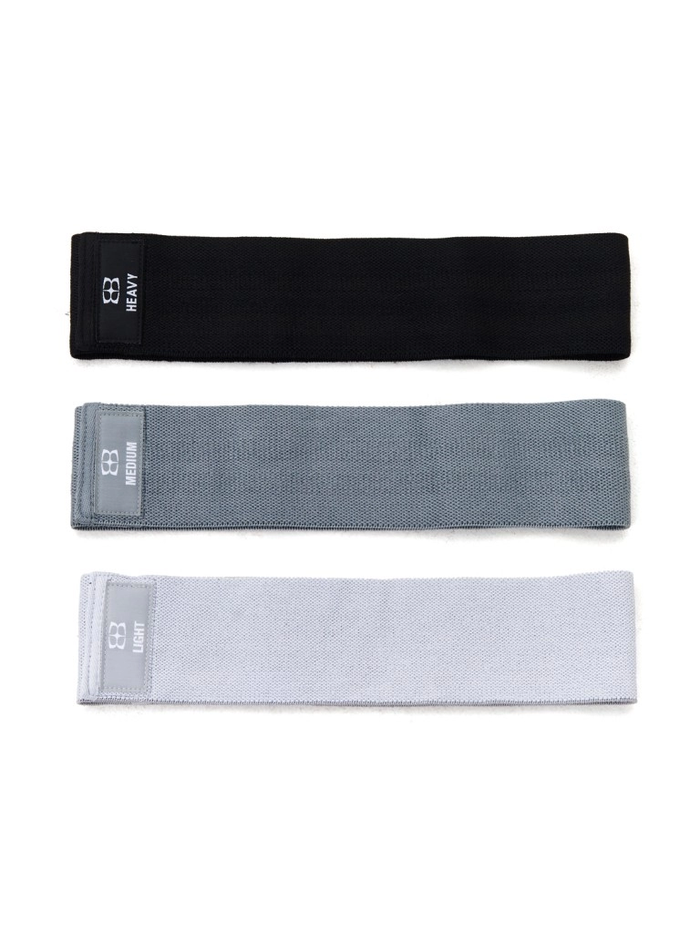 Набор тканевых фитнес-резинок BODY ICON (Set Gray)