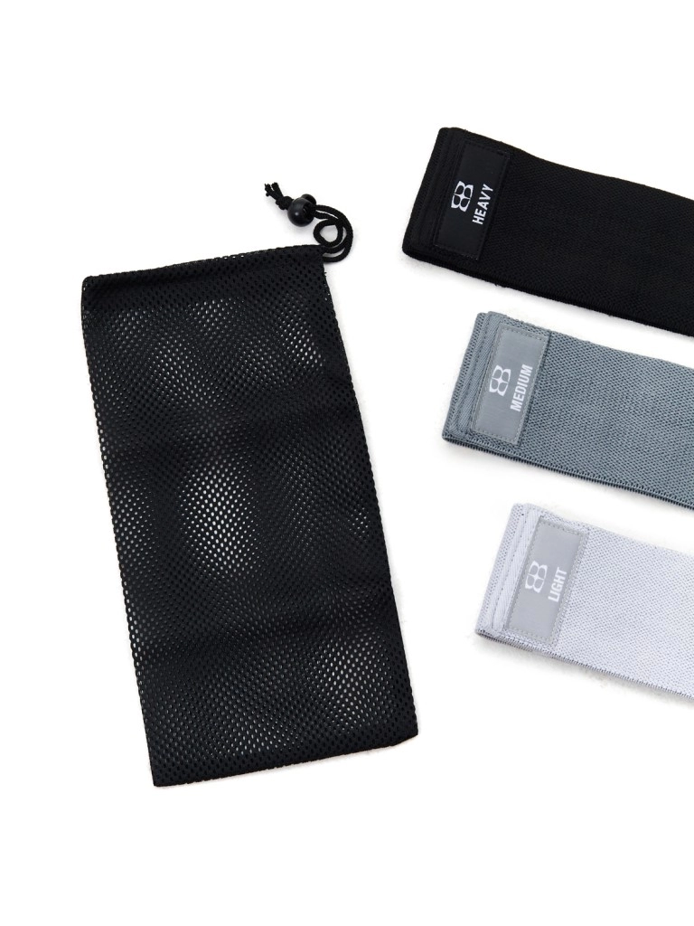 Набор тканевых фитнес-резинок BODY ICON (Set Gray)