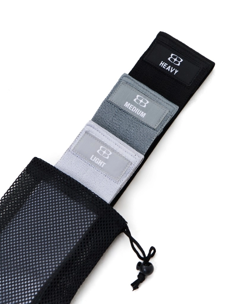 Набор тканевых фитнес-резинок BODY ICON (Set Gray)